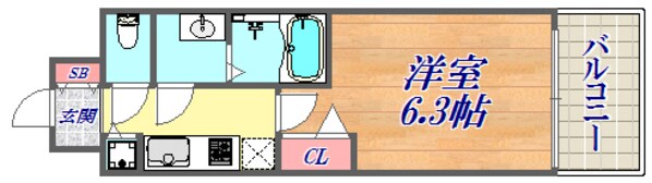 プレサンスみなと元町駅前の物件間取画像